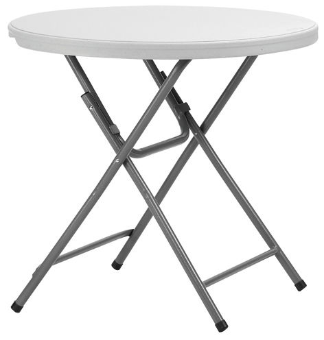 Moderner Bistrotisch - PRAXI 80 - DRIGANI SRL - Kunststoff / Gestell aus Metall / rund