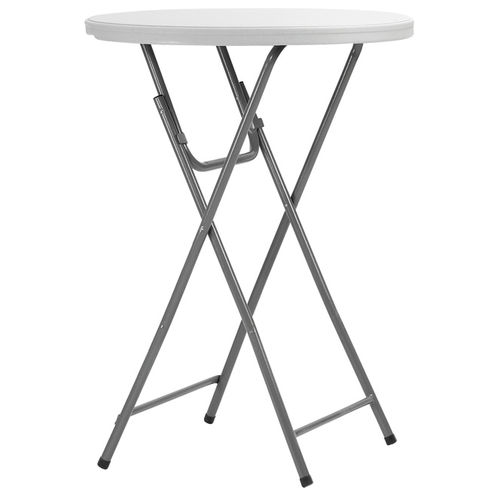 Moderner Stehtisch - PRAXI 80 - DRIGANI SRL - Kunststoff / Gestell aus Metall / rund