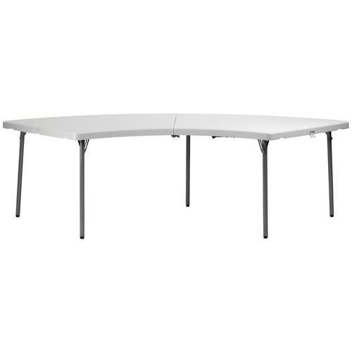 Moderner Tisch - FT XLL MOON - DRIGANI SRL - Metall / Gestell aus Metall / halbrund