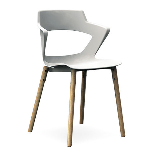 Moderner Stuhl - UF 168 - DRIGANI SRL - für den Innenraum / Kunststoff / Gestell aus Holz