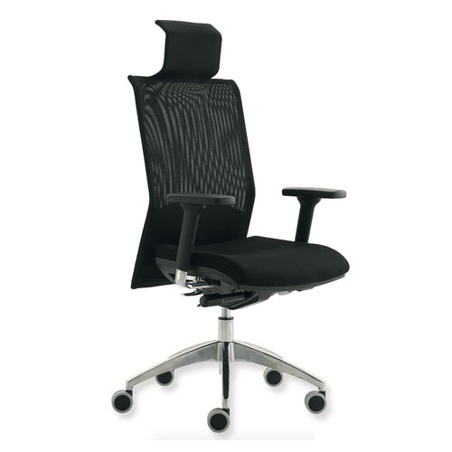 Moderner Chefsessel - UF 512 A - DRIGANI SRL - Leder / Metall / mit hoher Rückenlehne