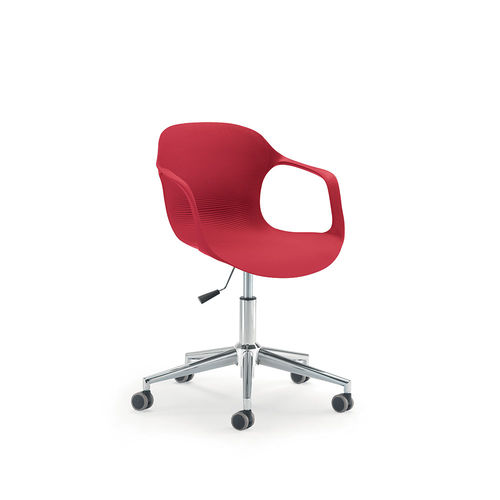 Moderner Stuhl - UF 853/B - DRIGANI SRL - für den Innenraum / Kunststoff / Gestell aus verchromtem Metall