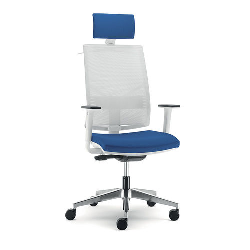 Moderner Bürostuhl - UF 432/A - DRIGANI SRL - für den Innenraum / Stoff / Gestell aus verchromtem Metall