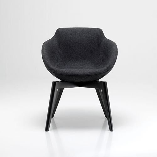 Moderner Stuhl - PL 5005 - DRIGANI SRL - für den Innenraum / Samt / Leder