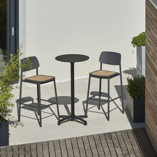Moderner Barstuhl - NOA - DRIGANI SRL - für Garten / für den Innenraum / Teakholz