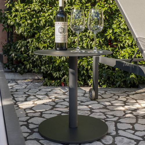 Moderner Couchtisch - DAIQUIRI - DRIGANI SRL - Blech / Gestell aus Metall / rund