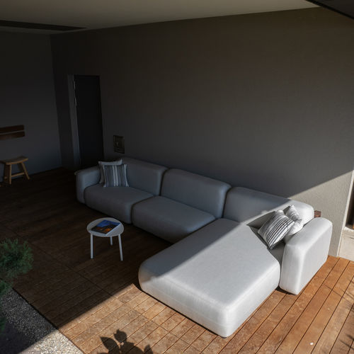 Modulsofa - CLOUD  - DRIGANI SRL - modern / für Außenbereich / Stoff