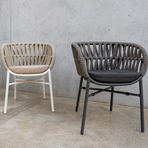 Moderner Sessel - DREAM - DRIGANI SRL - Stoff / Schaumstoff / Teakholz