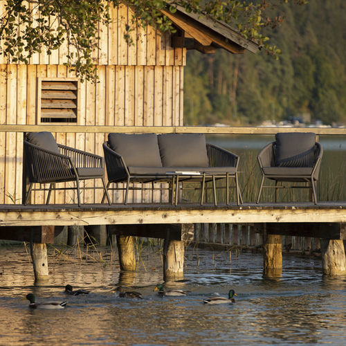 Modernes Sofa - OPERA - DRIGANI SRL - für Außenbereich / Textilene / Schaumstoff