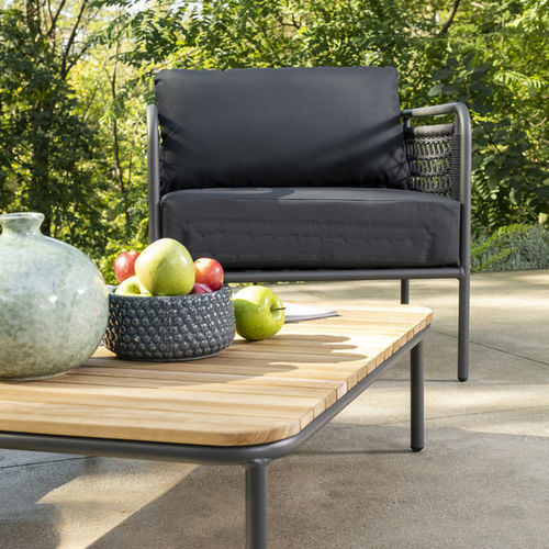 Moderner Sessel - CORTINA - DRIGANI SRL - Textilene / Kordel / Aluminium
