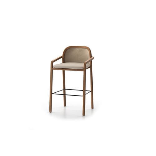 Moderner Barhocker - Nara - DRIGANI SRL - Schaumstoff / Polyurethanschaum / Textil