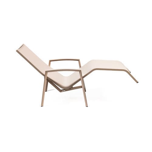 Moderne Sonnenliege - Princess Lounge - DRIGANI SRL - Aluminium / Textilene / Aluminium