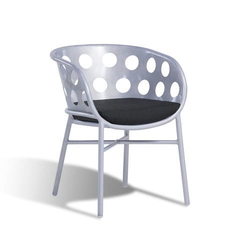 Moderner Stuhl - BUBBLE - DRIGANI SRL - für Außenbereich / Aluminium / Stoff