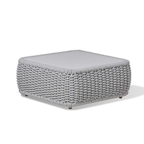 Moderner Couchtisch - AURA - DRIGANI SRL - Aluminium / Kordel / Gestell aus Aluminium