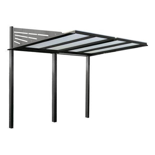 Polycarbonat-Überdachungen-Fahrradunterstand - CONVIVIALE® - PROCITY - Stahl / Aluminium / für öffentliche Bereiche