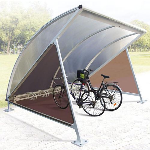 Polycarbonat-Überdachungen-Fahrradunterstand - MOONSHAPE - PROCITY - Stahl / Aluminium / für öffentliche Bereiche
