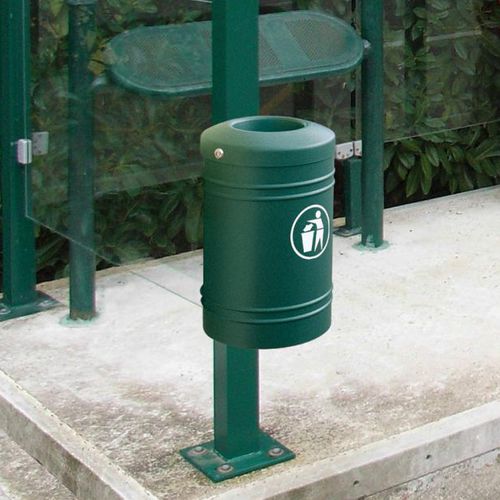 Park-Abfallbehälter - 208150 SERIES - PROCITY - bodenstehend / wandmontiert / Stahlblech