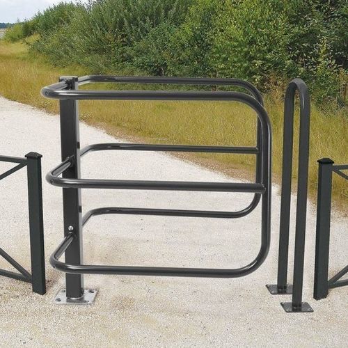 Zutrittsabsperrung - SELECTIVE - PROCITY - feststehend / drehend / galvanisiertem Stahl
