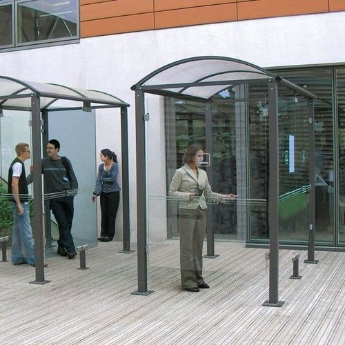 Raucherkabine für Außenbereich - VOUTE CLASSIC - PROCITY - halboffen / Aluminium