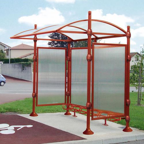 Polycarbonat-Überdachungen-Fahrradunterstand - PROVINCE CITY - PROCITY - modular / Aluminium / Stahl