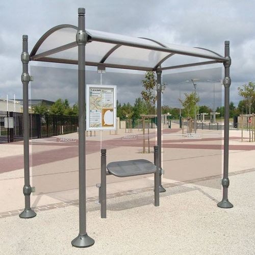 Aluminium-Buswartehalle - PROVINCE CITY - PROCITY - Aluminiumguss / Polycarbonat / Glas