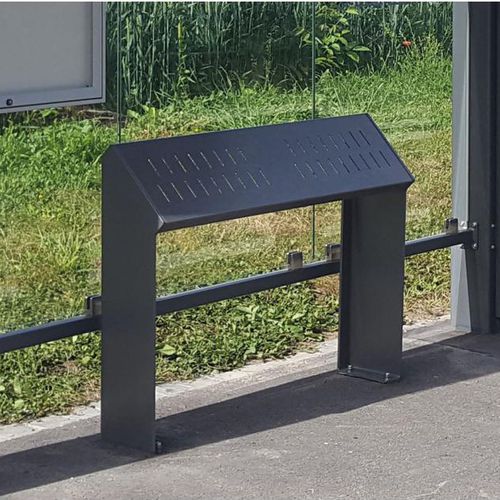 Stehbank für den öffentlichen Raum - KUBE. - PROCITY - modern / galvanisiertem Stahl / Stahl