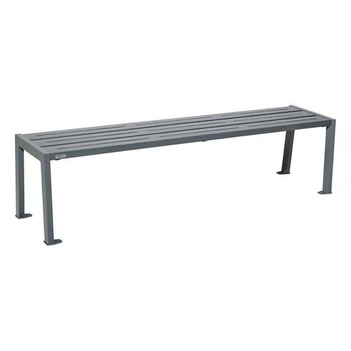 Moderne Bank für den öffentlichen Raum - Silaos® - PROCITY - galvanisiertem Stahl / Stahlblech / aus lackiertem Stahl