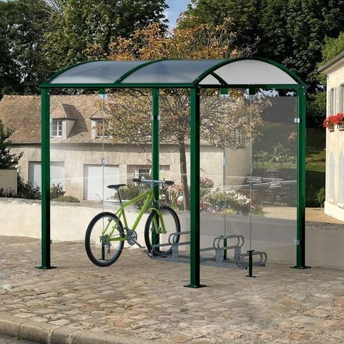 Polycarbonat-Überdachungen-Fahrradunterstand - M - PROCITY - Aluminium / galvanisiertem Stahl / Stahl