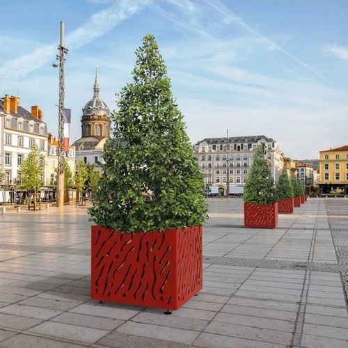 Stahlblech-Pflanzkübel - VENICE - PROCITY - galvanisiertem Stahl / aus lackiertem Stahl / quadratisch