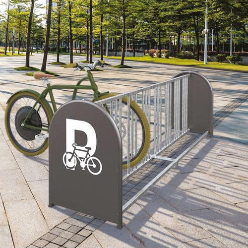 Bodenstehender Fahrradständer - 16-SPACE - PROCITY - horizontal / für öffentliche Bereiche / galvanisiertem Stahl