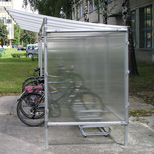 Polycarbonat-Überdachungen-Fahrradunterstand - ECONOMY - PROCITY - Aluminium / für öffentliche Bereiche
