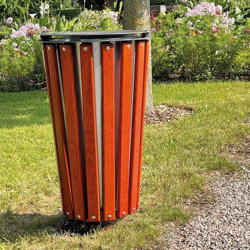 Park-Abfallbehälter - LOFOTEN - PROCITY - System / bodenstehend / galvanisiertem Stahl