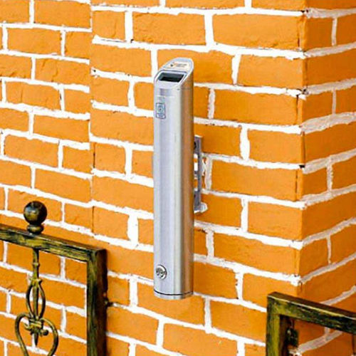 Wandmontierter Aschenbecher - ROUND BEVELLED - PROCITY - Aluminium / für den Außenbereich / 2L