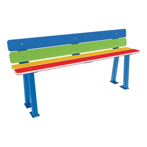 Bank für den öffentlichen Raum / pulverbeschichteter Stahl - Rainbow - PROCITY - Stahl / Edelstahl / aus lackiertem Stahl