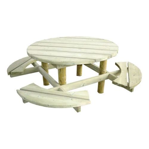Moderner Picknicktisch - Dublin - PROCITY - Kiefer / Holz / Gestell aus Holz