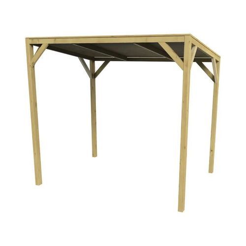 Pergola mit Bodenverankerung - TURIN - PROCITY - Holz / Holz / Holzdach
