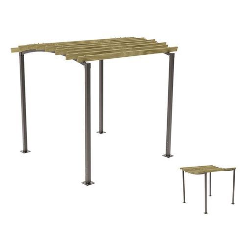 Selbsttragende Pergola - Oc&eacute;an - PROCITY - mit Bodenverankerung / mit Oberflächenmontage / galvanisiertem Stahl