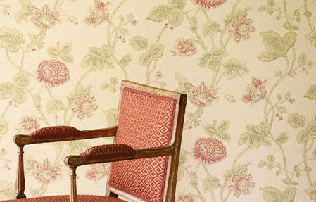 Klassische Tapete - BERWICK - Colefax & Fowler - Blumenmotiv