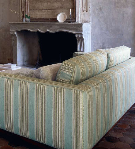 Möbelstoff - VERYAN : MERRYN STRIPE - Colefax & Fowler - Motiv / Viskose