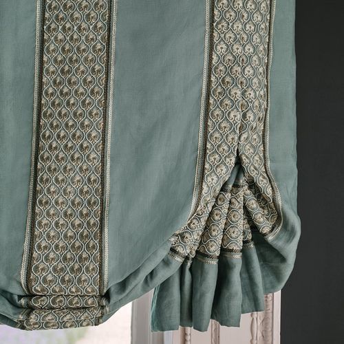 Vorhangstoff - ANDORRA  - Colefax & Fowler - Streifenmuster / Polyester / Baumwolle