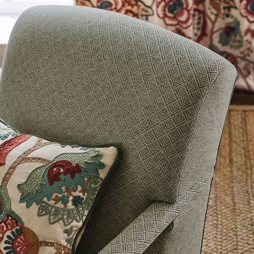 Möbelstoff - CLANCEY - Colefax & Fowler - für Vorhänge / geometrisches Muster / Baumwolle