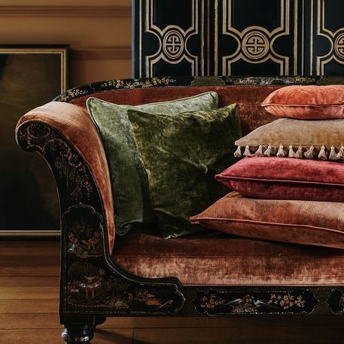 Möbelstoff - COSIMA  - Colefax & Fowler - für Vorhänge / einfarbig / Baumwolle