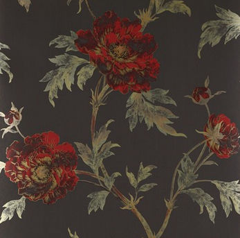 Klassische Tapete - TREE PEONY - Colefax & Fowler - Blumenmotiv