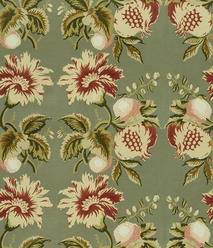 Vorhangstoff - JESSUP - Lee Jofa - Möbel / Blumenmotive / Baumwolle
