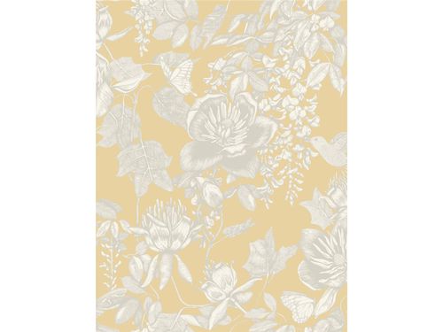 Klassische Tapete - TIVOLI YELLOW - Lee Jofa - Blumenmotiv / gelb