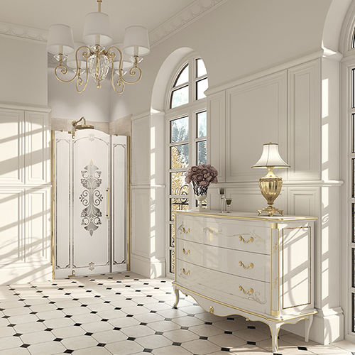 Einflügelige Duschwand - STUDIO VICTORIAN - Hüppe - für Nischen