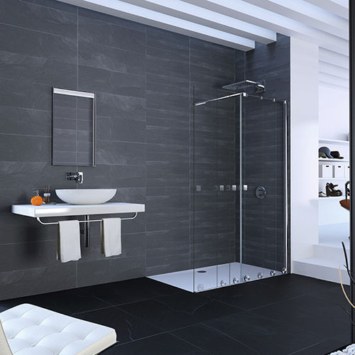 Begehbare Dusche - XTENSA PURE - Hüppe - Glas / mit Schiebetür / rechteckig