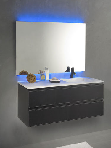 Wandhängender Waschtisch-Unterschrank - LOFT & BATH 120 CM - KRAMER - Holz / modern / mit Spiegel
