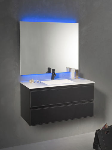 Wandhängender Waschtisch-Unterschrank - LOFT & BATH 100 CM - KRAMER - Holz / modern / mit Spiegel