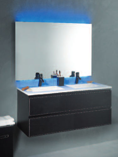 Doppelter Waschtisch-Unterschrank - LOFT & BATH 120 CM - KRAMER - wandhängend / Holz / modern